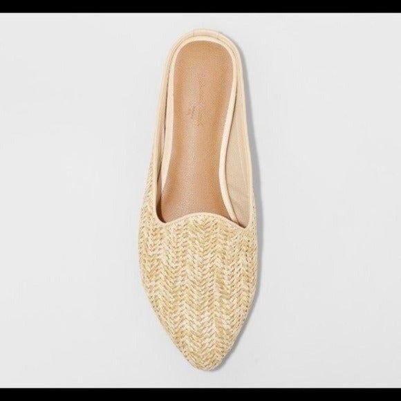 Universal Thread Violet Woven Mules Tan 9.5 - Picture 4 of 5
